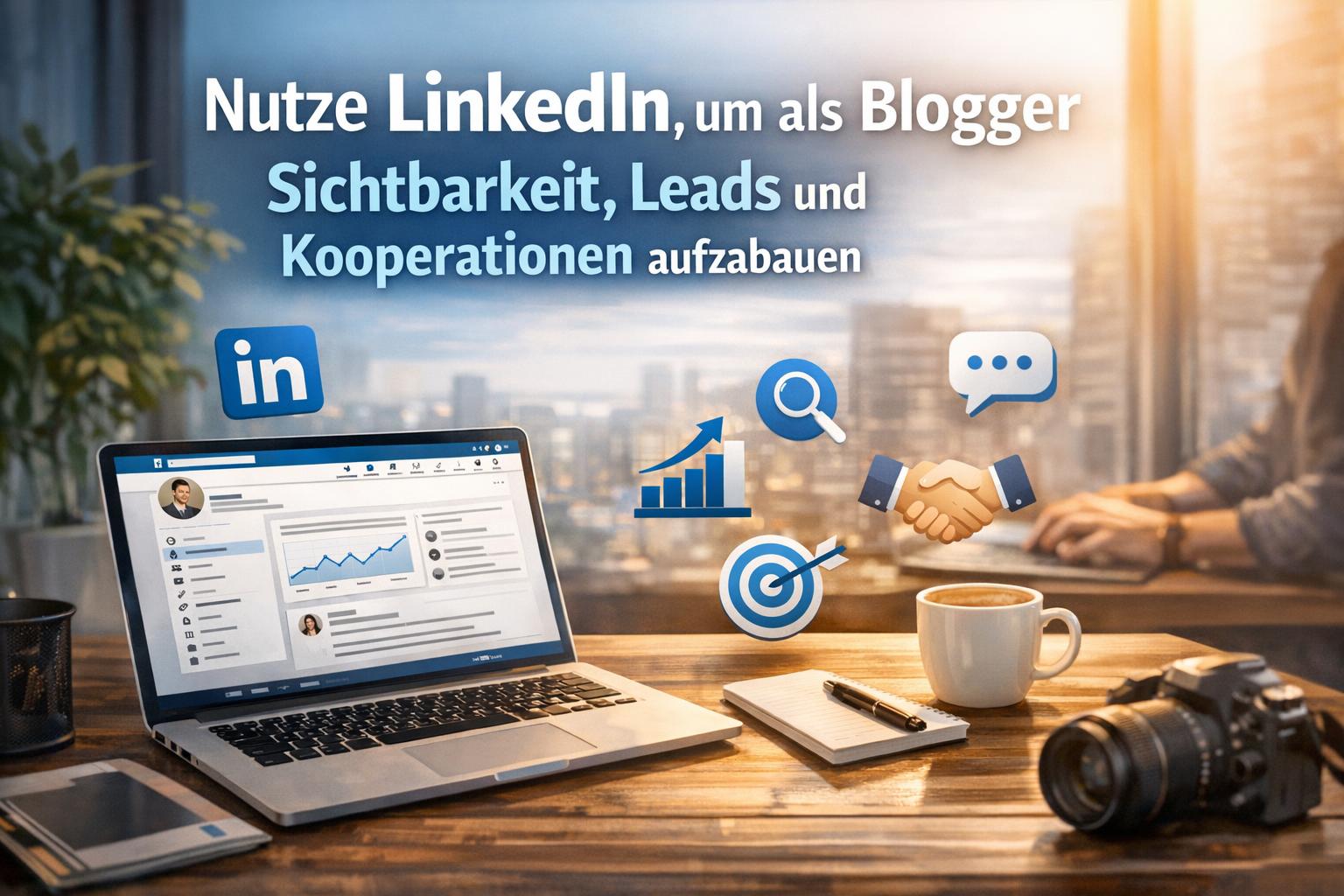 Wir zeigen dir praxisnahe Strategien, mit denen du LinkedIn als Blogger gezielt für Reichweite, Engagement und Leadgenerierung einsetzt. Dabei erklären wir Zielgruppen, passende Formate und Routinen sowie Wege, Kooperationen professionell aufzubauen.