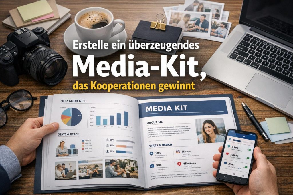 Wir fassen zusammen, welche Inhalte in ein Media-Kit gehören, wie du es professionell präsentierst und welche Kennzahlen Marken überzeugen. Mit praktischen Checklisten, Beispielpaketen und Verhandlungsstrategien machen wir dein Media-Kit zum effektiven Verhandlungsinstrument.