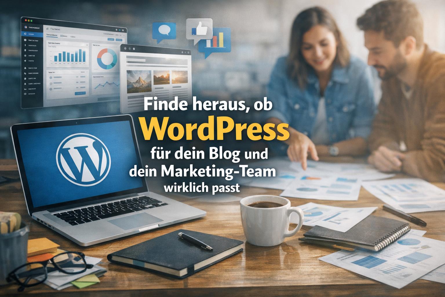 Wir geben eine klare Einschätzung, welche Vorteile und Grenzen WordPress für Blogger und Marketing‑Teams mit sich bringt. Außerdem beschreiben wir praxisnahe Maßnahmen zu Hosting, Sicherheit, Performance und Zusammenarbeit, damit du WordPress sinnvoll einsetzen kannst.