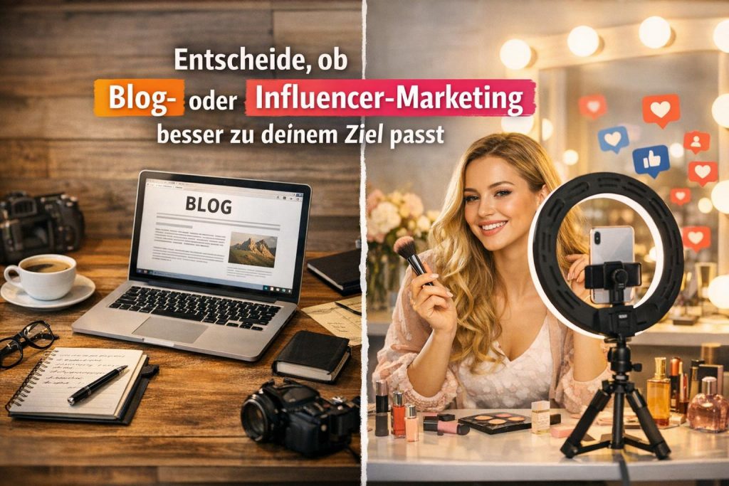 Wir ordnen die Stärken, Kosten und Risiken von Blog- und Influencer-Marketing ein und geben klare Kriterien für Zielsetzung, Messbarkeit und Formatauswahl. So kannst du praxisnah abwägen, welche Strategie zu deinen Ressourcen und langfristigen Markenzielen passt.