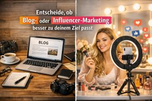 Wir ordnen die Stärken, Kosten und Risiken von Blog- und Influencer-Marketing ein und geben klare Kriterien für Zielsetzung, Messbarkeit und Formatauswahl. So kannst du praxisnah abwägen, welche Strategie zu deinen Ressourcen und langfristigen Markenzielen passt.